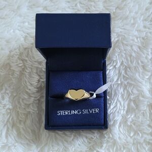 Simply Silver🤍 Gold💛 Heart Ring